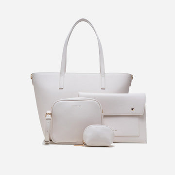 4-Pieces Tote bag - White